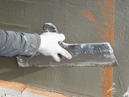 Монтаж армирующей штукатурной сетки