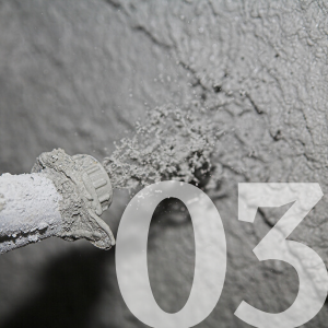 Машинная штукатурка - нанесение раствора