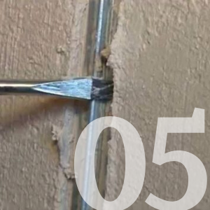 Машинная штукатурка - удаление маяков